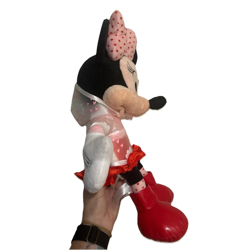 Disney Store 2020 Minnie Mouse Valentine's Day Plush Rain Coat 16